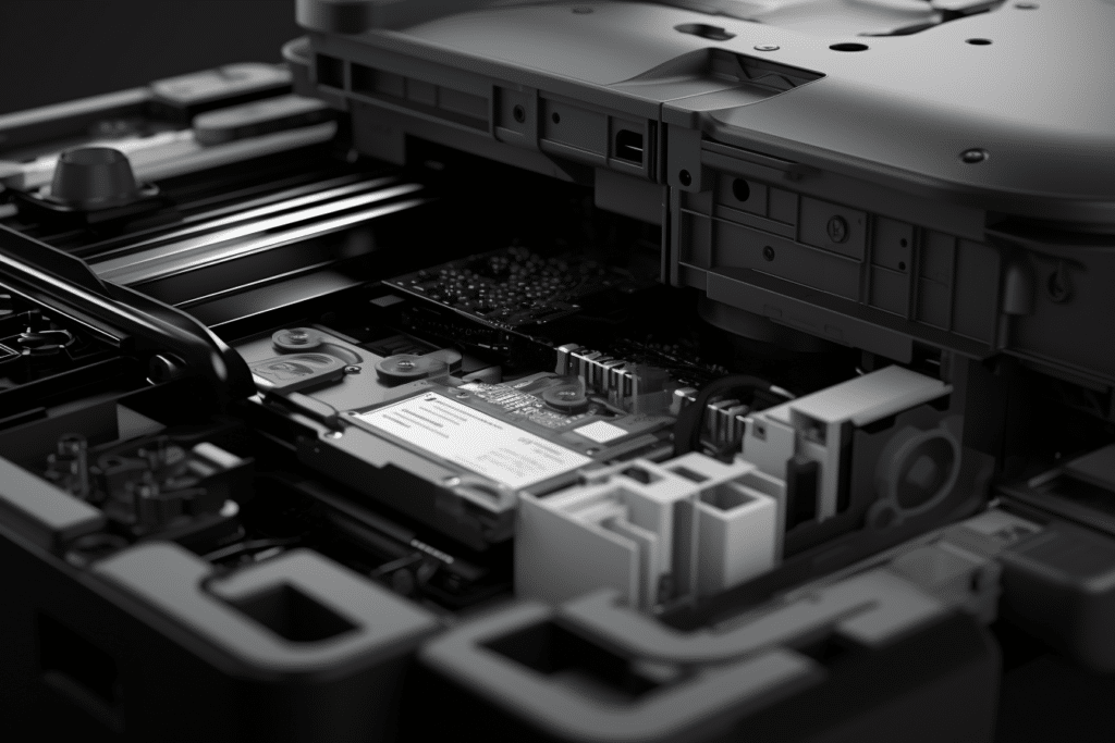 inside of an Epson DTF Printer, similar